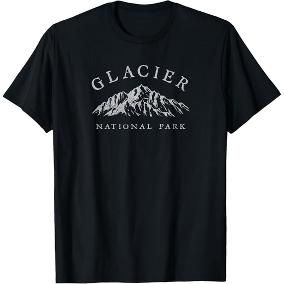Glacier National Park Montana Women Men Hiking Souvenir T-Shirt Size S-5XL