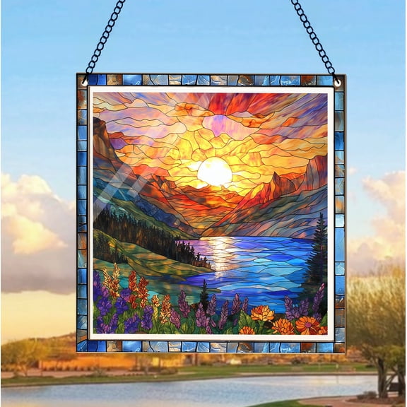 Glacier National Park Suncatcher, National Park Window Hangings, Montana National Park Suncatcher, Traveler Gift, Housewarming Gift 1756316975 6839