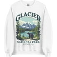 thumbnail image 1 of Glacier National Park Sweatshirt - Montana Bear Hiking Outdoor Sweatshirt, Nature Lover Crewneck, 1 of 6