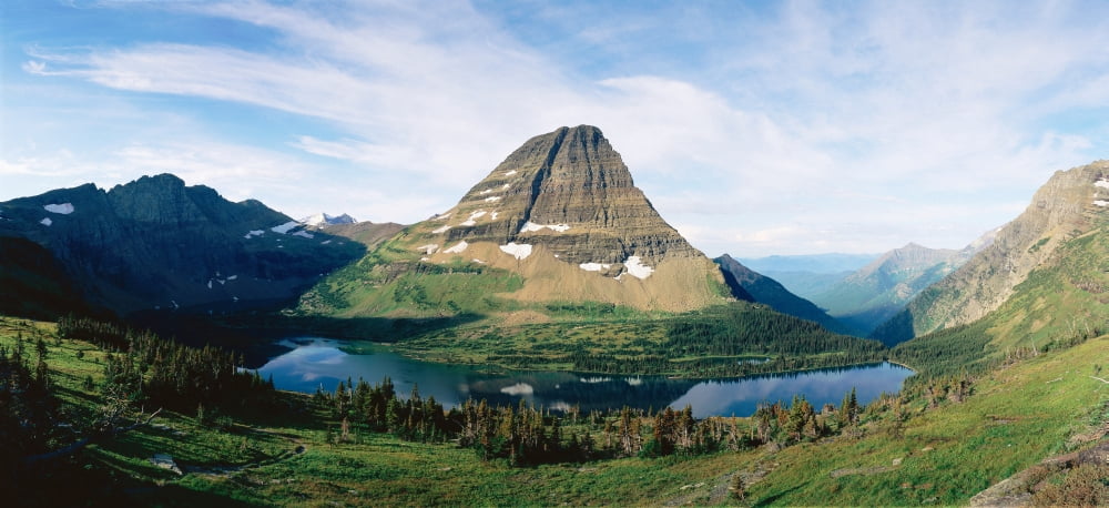 Glacier National ParkMontana Canvas Art - Panoramic Images (27 x 9)