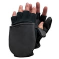 thumbnail image 1 of Glacier Outdoor Alaska River Series Flip Mitt Fingerless Windproof Non-Slip Fishing Gloves Black S, 1 of 7