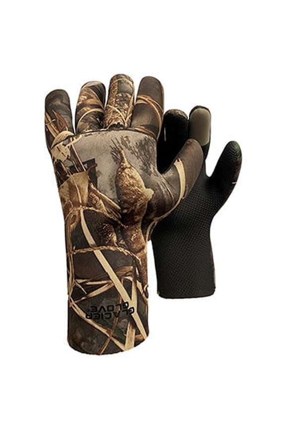 Glacier Outdoor Aleutian Realtree MAX-7 Unisex Adult Waterproof 2MM Fleece Lined Hunting Gloves, L