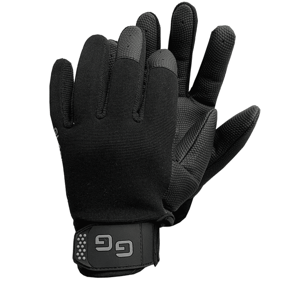 Glacier Outdoor Elite Black Durable Water-Resistant Form Fitted Vented Hunting Gloves, S