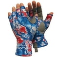 thumbnail image 1 of Glacier Outdoor Islamorada Sun Glove Unisex UV Protection Fingerless Summer Gloves, Patriot S, 1 of 15
