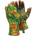 thumbnail image 1 of Glacier Outdoor Islamorada Sun Glove Unisex UV Protection Fingerless Summer Gloves, Rasta XL, 1 of 15