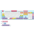 thumbnail image 1 of Glacier PBT Dyed Sublimated Cherry Profile Rainbow Keycaps Set, 1 of 1