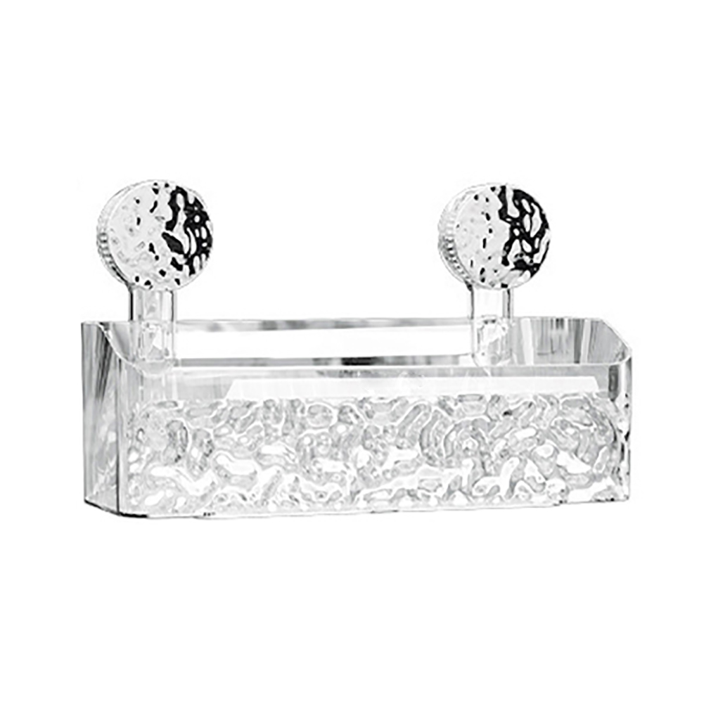 Glacier pattern strong sucker rack light luxury style clear suction ...