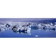 thumbnail image 1 of Glaciers floating on water  Jokulsa River  Breidamerkursandur  Jokulsarlon Glacial Lagoon  Vatnajokull  Iceland Poster Print by  - 36 x 12, 1 of 1