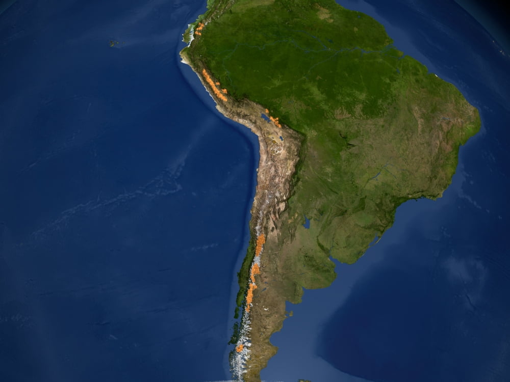 Glaciers in regions of South America Canvas Art - Stocktrek Images (32 x 24)