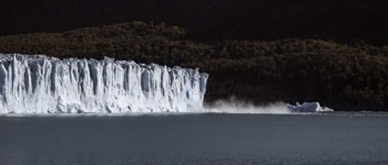 Glaciers in a lake Moreno Glacier Argentino Lake Argentine Glaciers National Park Santa Cruz Province Patagonia Argentina Canvas Art - Panoramic Images (30 x 13)