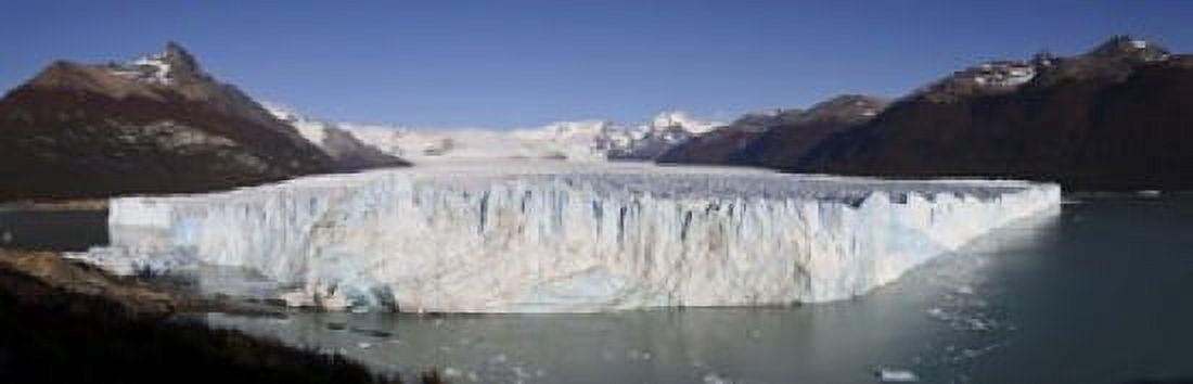 Glaciers with mountain range in the background Moreno Glacier Argentine Glaciers National Park Patagonia Argentina Canvas Art - Panoramic Images (18 x 6)