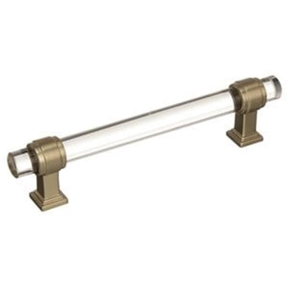 Glacio Cabinet Pull - Clear & Black Bronze - 128 mm - Durable Design