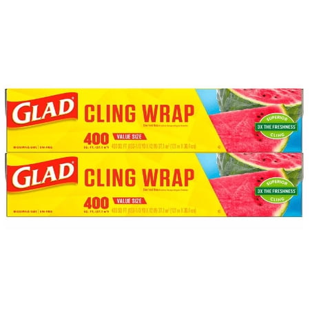 Glad ClingWrap Plastic Food Wrap (400 sq. ft., 2 pk.)