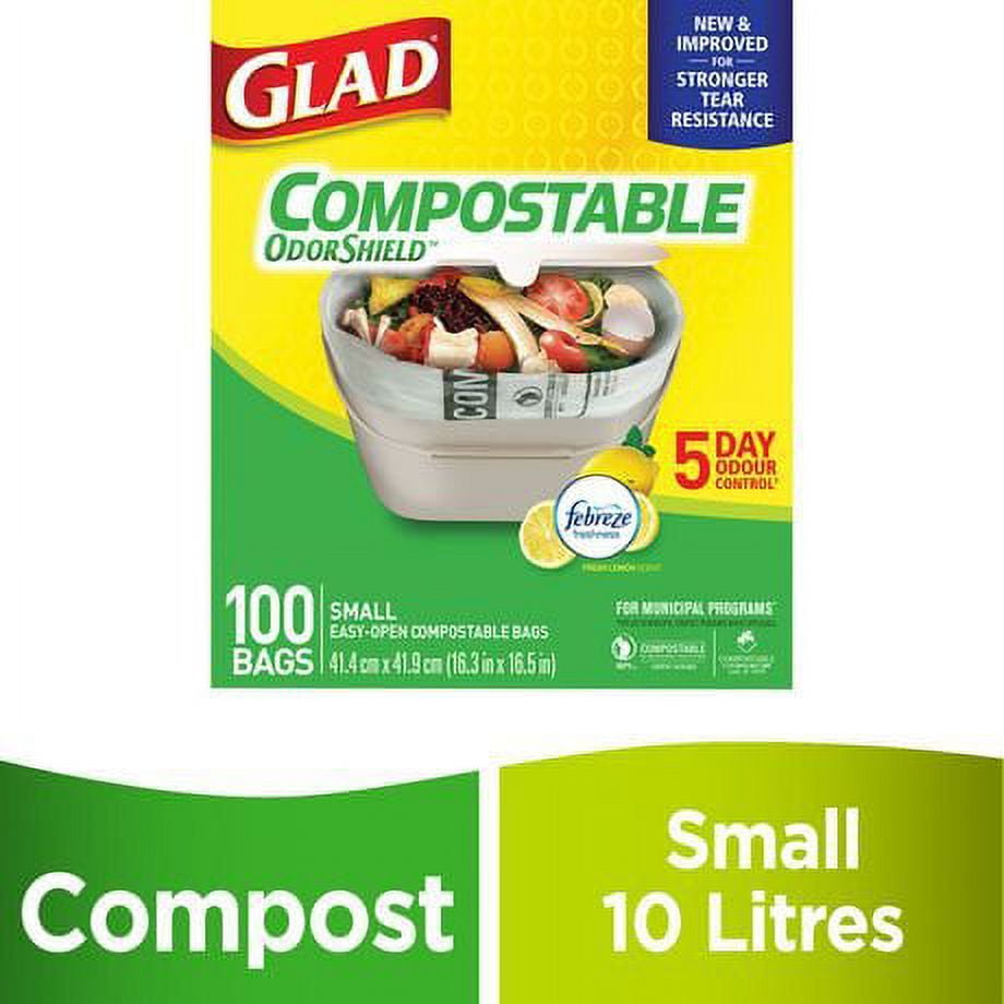 Glad Compostable Garbage Bags 100 pk