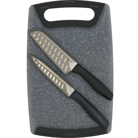 Glad® Cutting Board Knife Set, 5 Pieces, Black