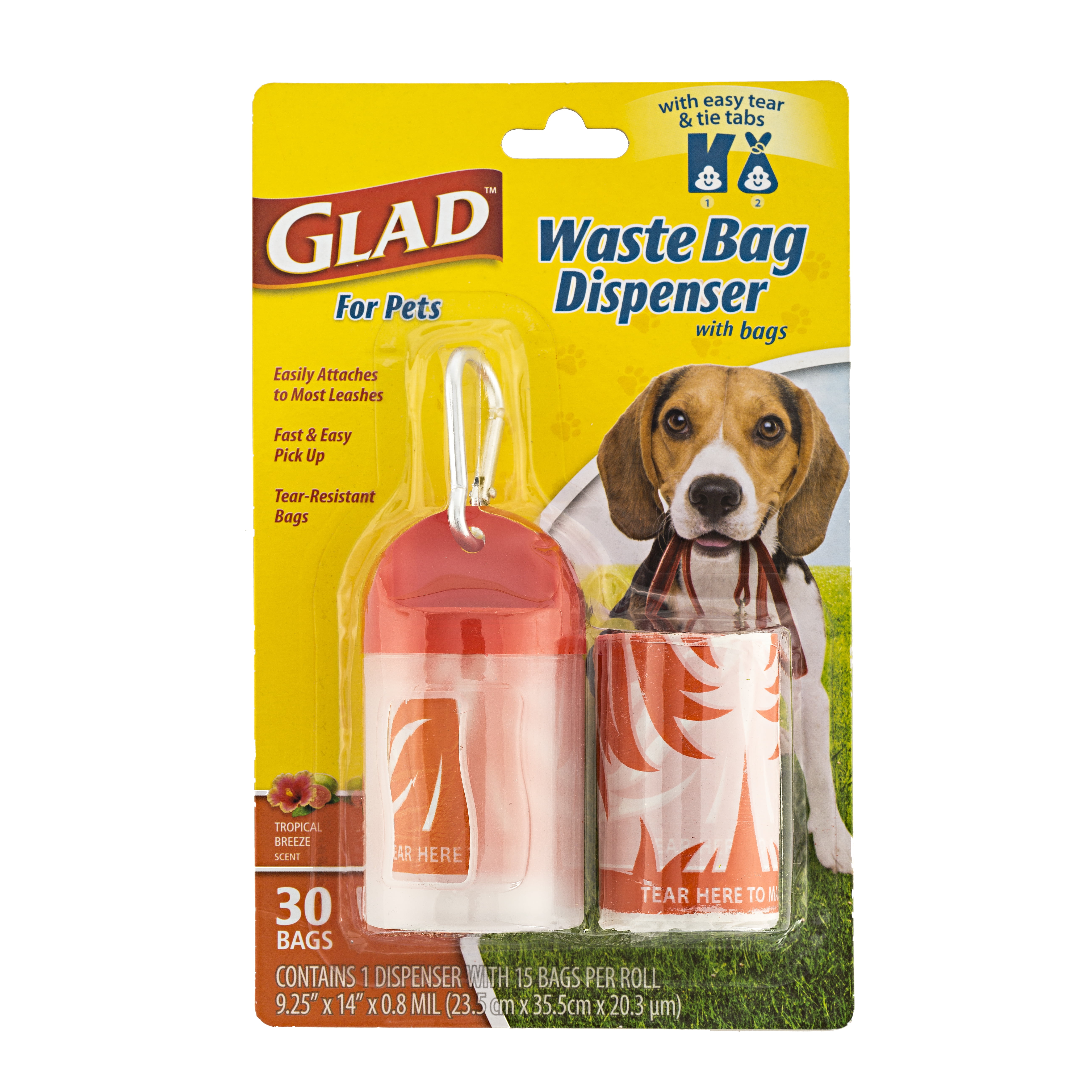 Bags on Board Waste Pickup Bags & Glow in The Dark Dispenser Combo Pack for Dogs, 280 Bags, 1.52 lbs, Assorted
