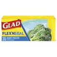 Glad FLEX'NSEAL Zipper Freezer Storage Quart Bags, 35 Count