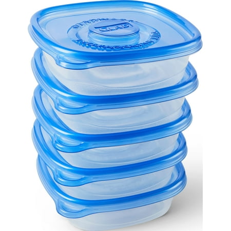 Glad Food Storage Containers - Entre Container - 25 Ounce - 5 Containers