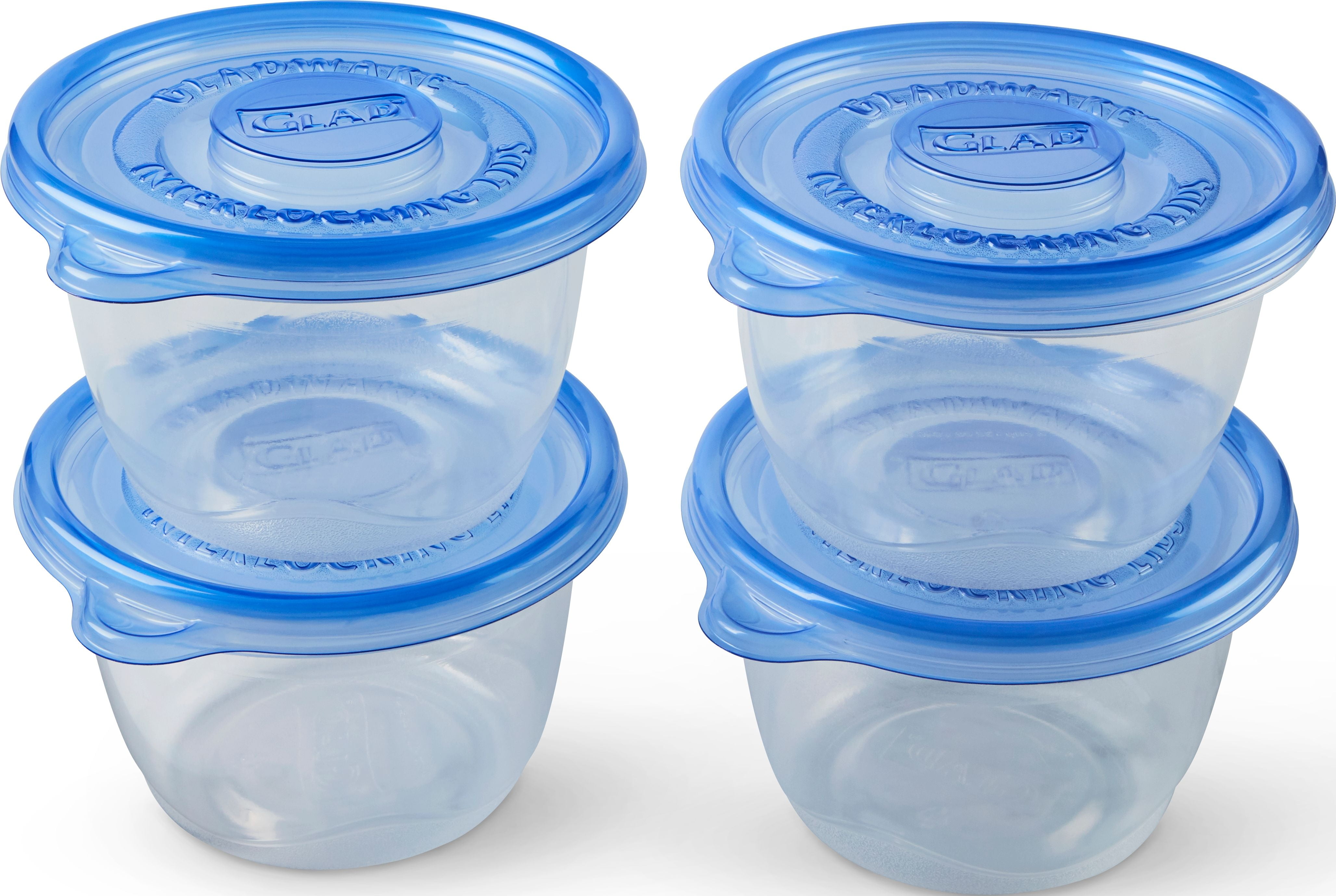 Glad® GladWare® Plastic Containers with Lids - Candor Janitorial