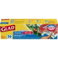 thumbnail image 1 of Glad Food Storage and Freezer 2 in 1 Zipper Bags - Gallon Size - 36 Count, 1 of 7