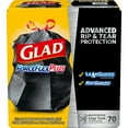 thumbnail image 1 of Glad® ForceFlex® Drawstring Trash Bags, 30 Gallons, Black, Box Of 70 Bags, 1 of 2