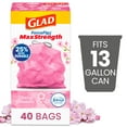 Glad ForceFlex MaxStrength 13 Gallon Tall Kitchen Drawstring Trash Bags