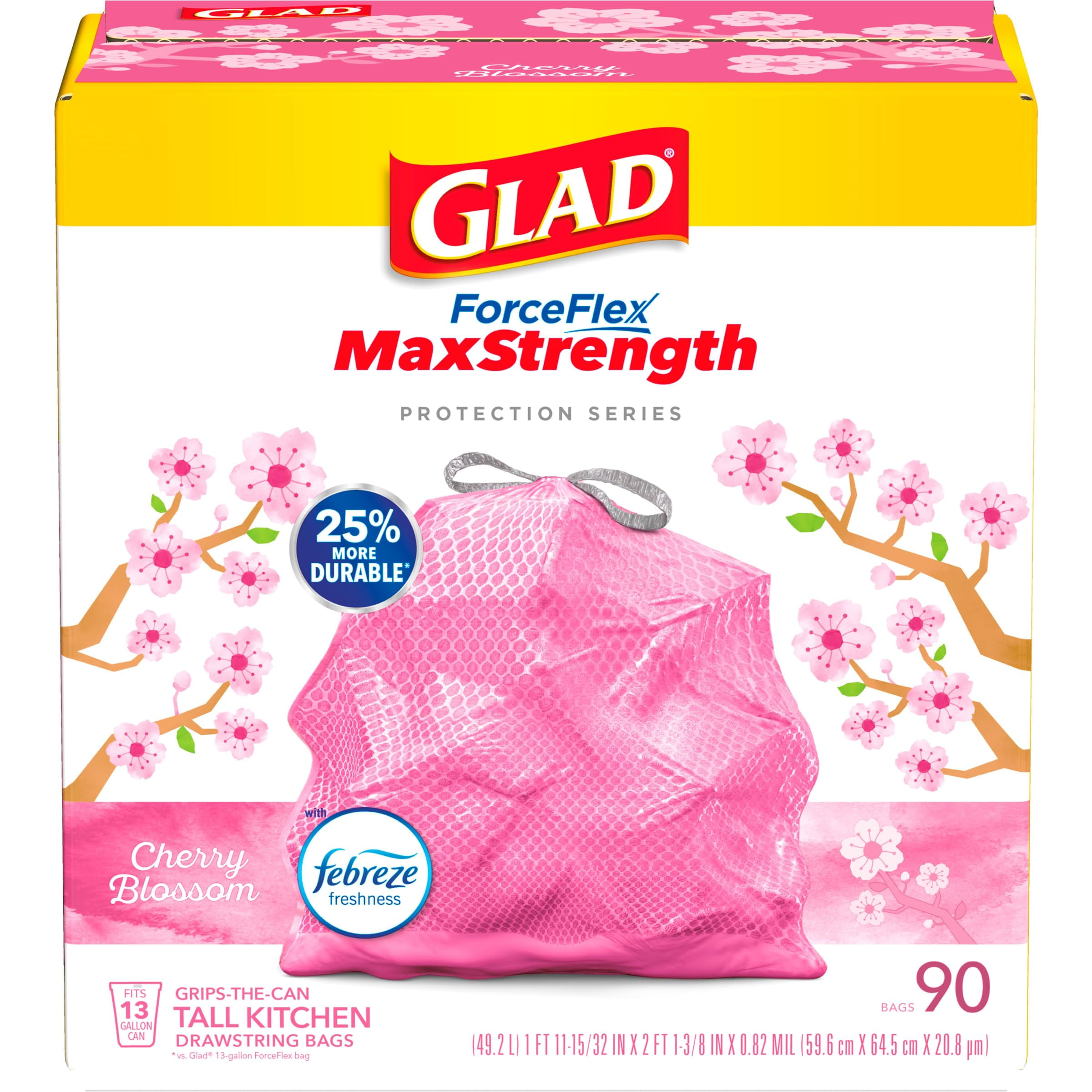 https://i5.walmartimages.com/seo/Glad-Forceflex-Maxstrength-Tall-Kitchen-Drawstring-Trash-Bags-13-Gallon-Cherry-Blossom-With-Febreze-Freshness-90-Count_8e5b5ec6-043b-4894-ab9d-b570375114ad.6f12efa203d2d56476c5bc4a9b189da4.jpeg