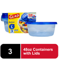 thumbnail image 1 of Gladware Everyday Big Bowl 28oz Large Round Containers 3ct, 1 of 7
