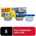 thumbnail image 1 of Gladware Everyday Mini 4oz Mini Round Containers 8ct, 1 of 5