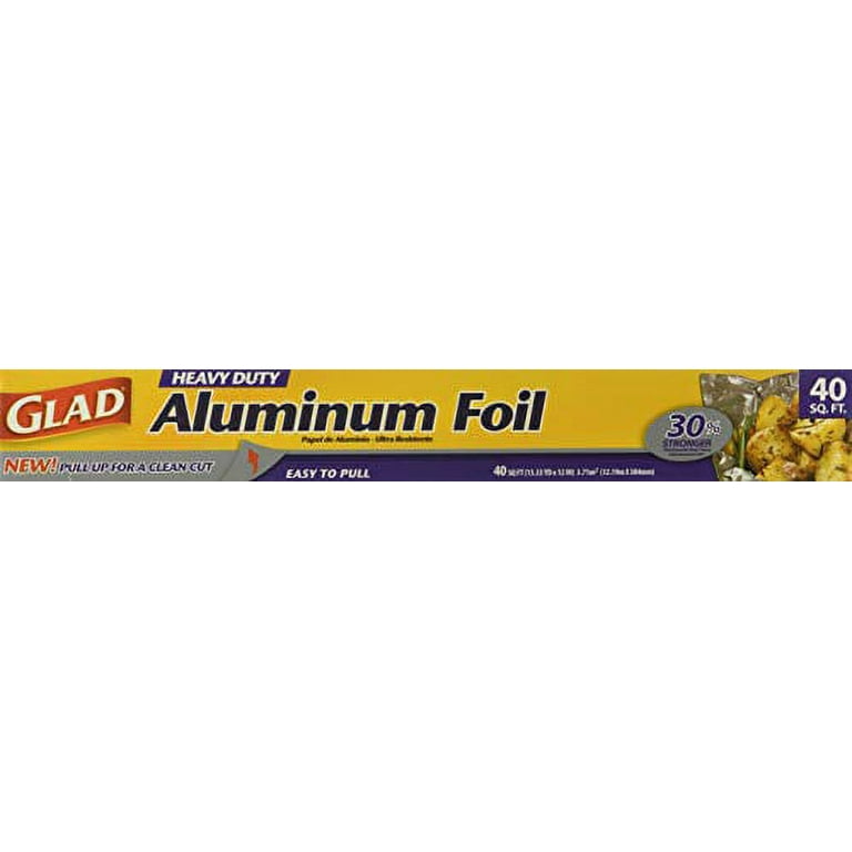 Glad Non-Stick Aluminum Foil, 80 Square Feet of Multiuse Foil for Ultimate  Food Protection, Aluminum Foil for Grilling, Roasting, Baking