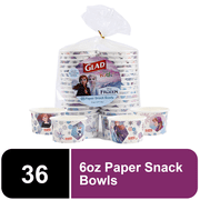 Glad Kids - 6oz Paper Snack Bowls NO lid - 32ct - Frozen - MIXED PACK
