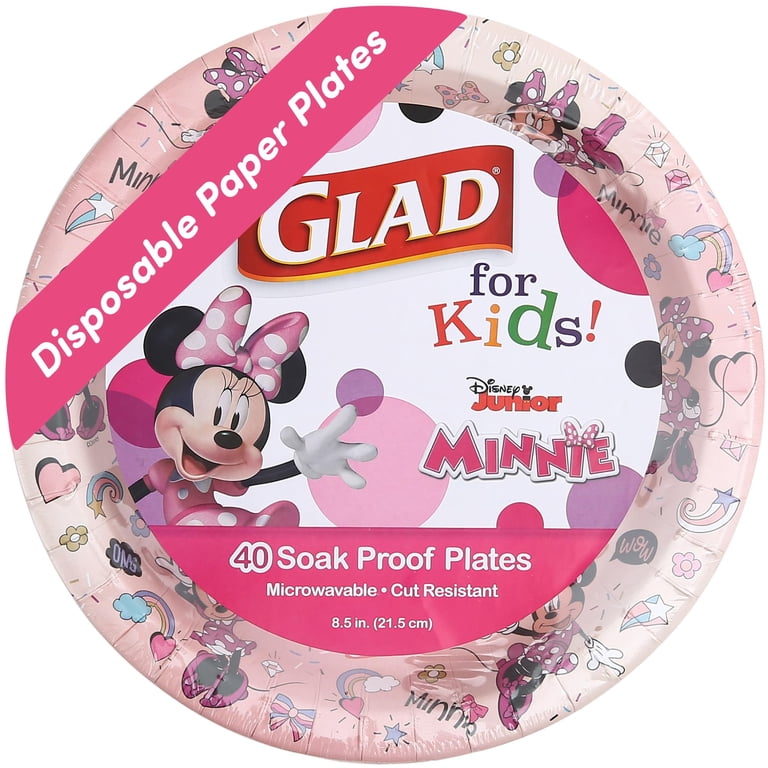 Glad For Kids Paw Patrol Paper Plates – 20 Count, 8.5 Inch Soak Proof & Cut Resistant Disposable Plates For Snacks & Meals
