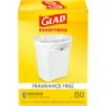 thumbnail image 1 of Glad 8 Gallon Medium Drawstring Trash Bags, Fragrance Free, 80 Bags, 1 of 8
