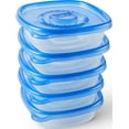 Glad 25 Oz Medium Square Entrée Food Storage Containers, Set of 5