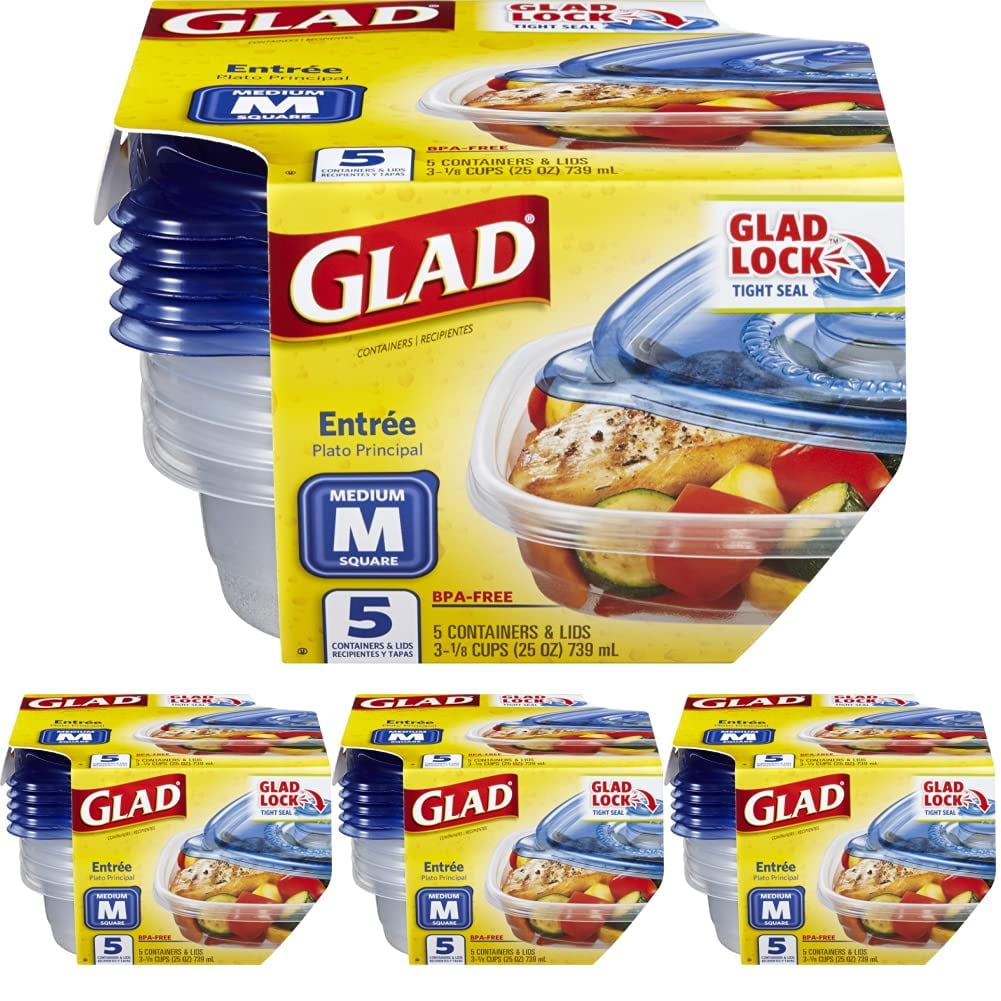 Glad Medium Square Food Storage Containers For Everyday Use Medium