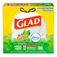 thumbnail image 1 of OdorShield Kitchen Drawstring Bags, Gain Original, 13gal, White, 80/BX, 3 BX/CT, 1 of 10