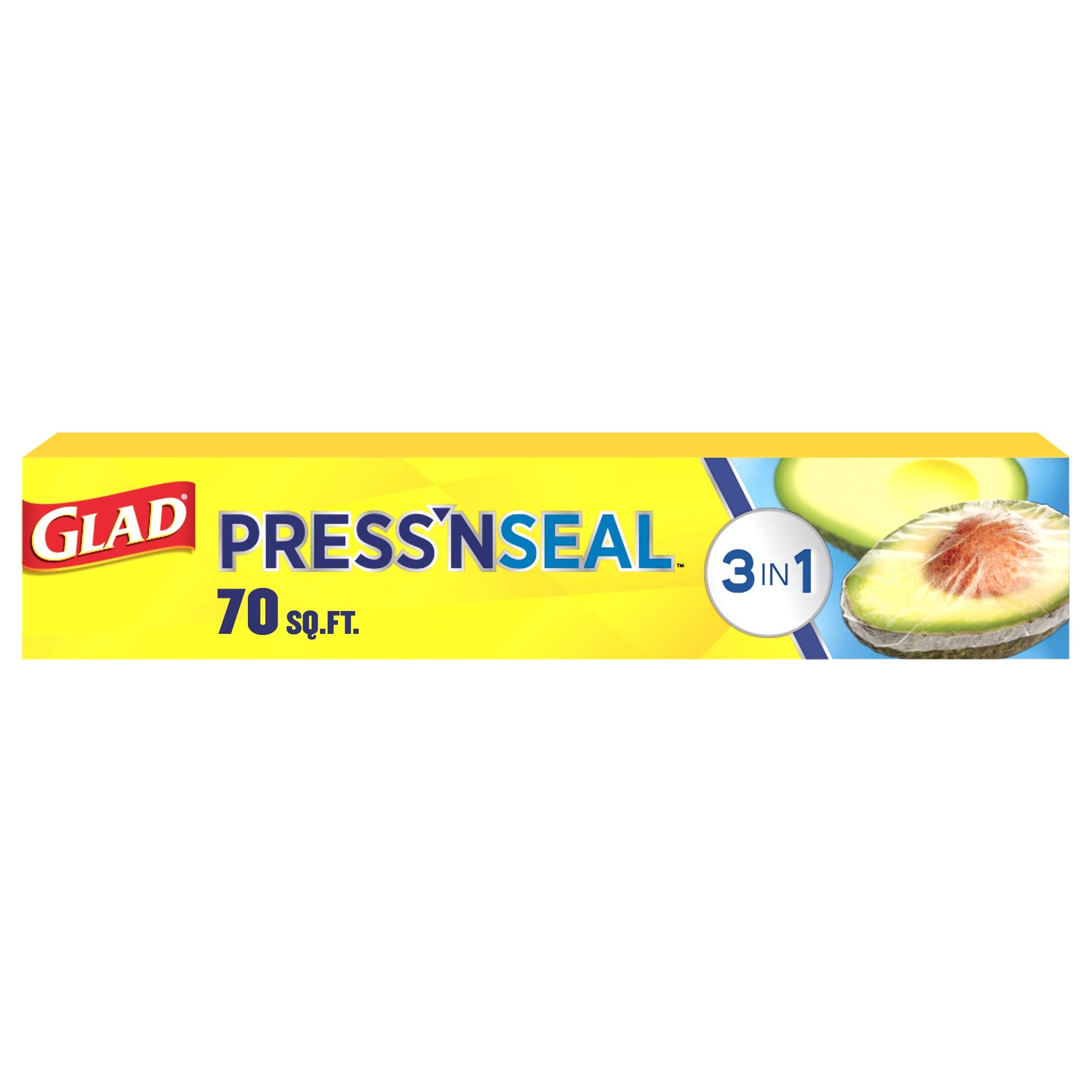 Glad Press,N Seal Plastic Food Wrap 70 Square Foot Roll (Package May