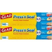 قائمة جديدة سعيد اضغط N Seal Plastic Wrap ، 2 pk./140 قدم مربع.