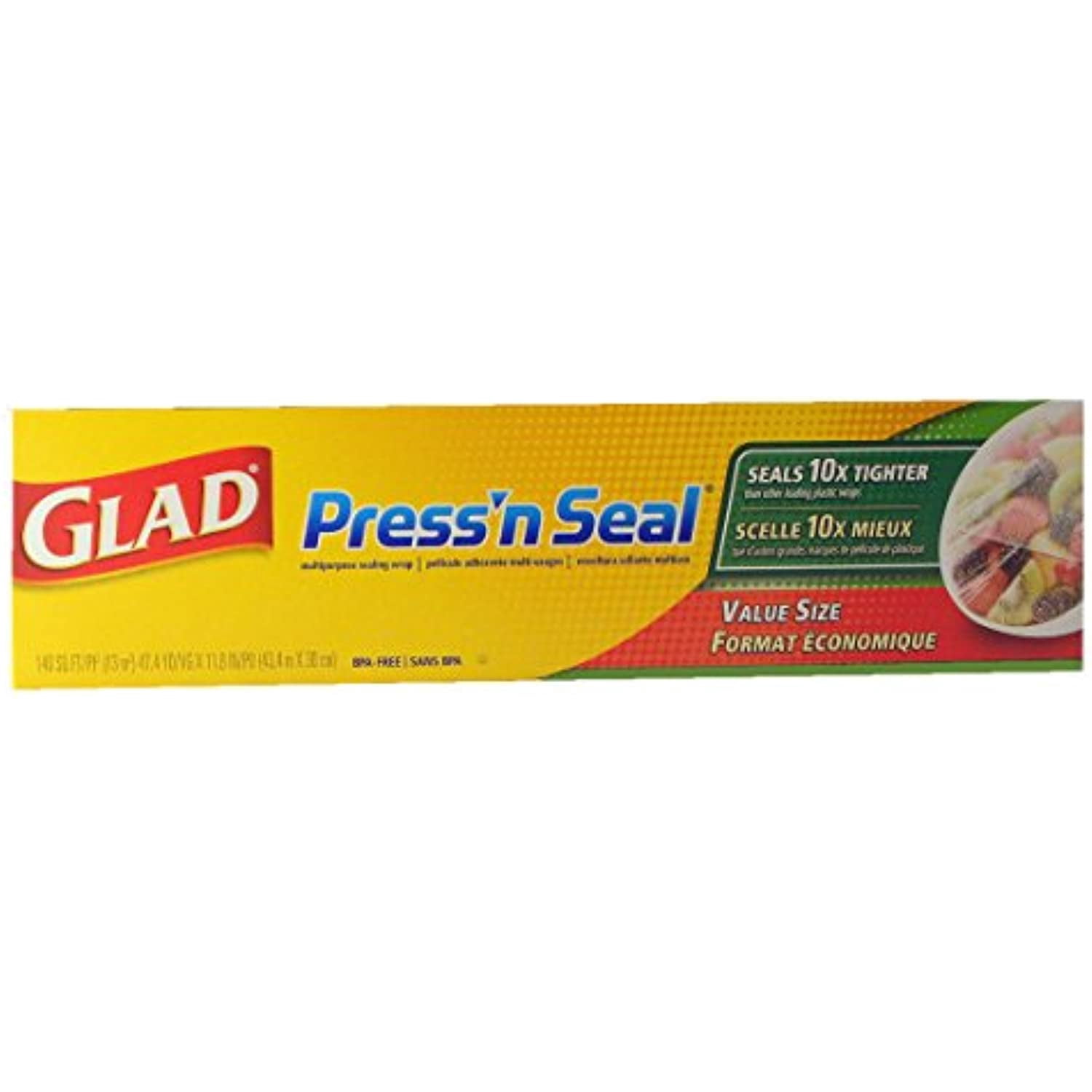 Glad Press N Seal Wrap (One Roll, 140 Sq. Ft.)