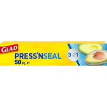 Glad Press'n Seal Food Plastic Wrap, 50 sq ft Roll