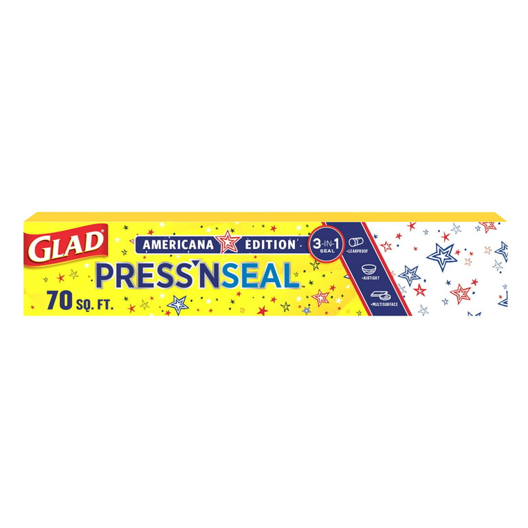 Glad® Press'n Seal, 70 sq. ft (25.4 yd x 11.8 in) per roll. Life Science  Products