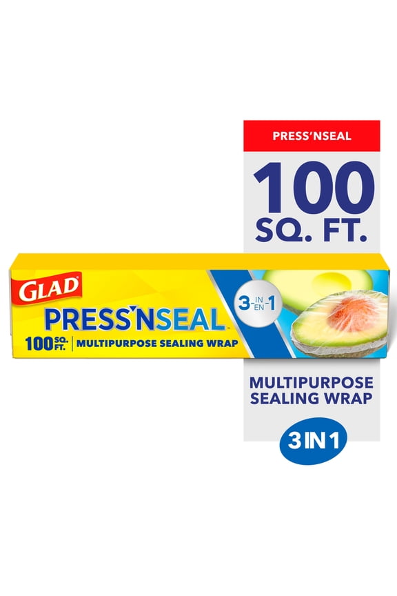 Press'n Seal Plastic Food Wrap, 100 sq ft Roll