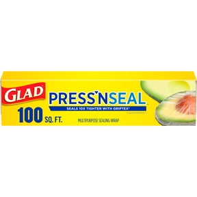 Glad Press'N Seal Multipurpose Sealing Food Wrap, 100 sq ft Roll