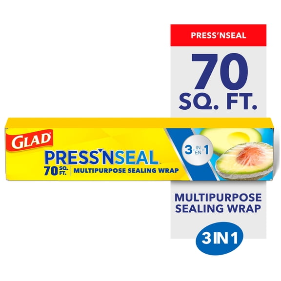 Glad Press'n Seal Plastic Food Wrap, 70 Square Feet
