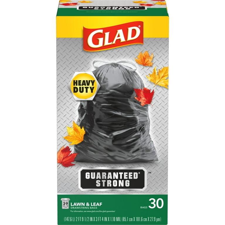 Glad Clear Recycling Large Trash Bags, 30 Gallon, 28 Bags