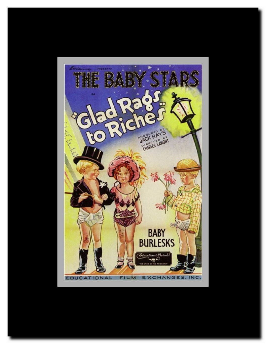 Glad Rags to Riches Framed Movie Poster