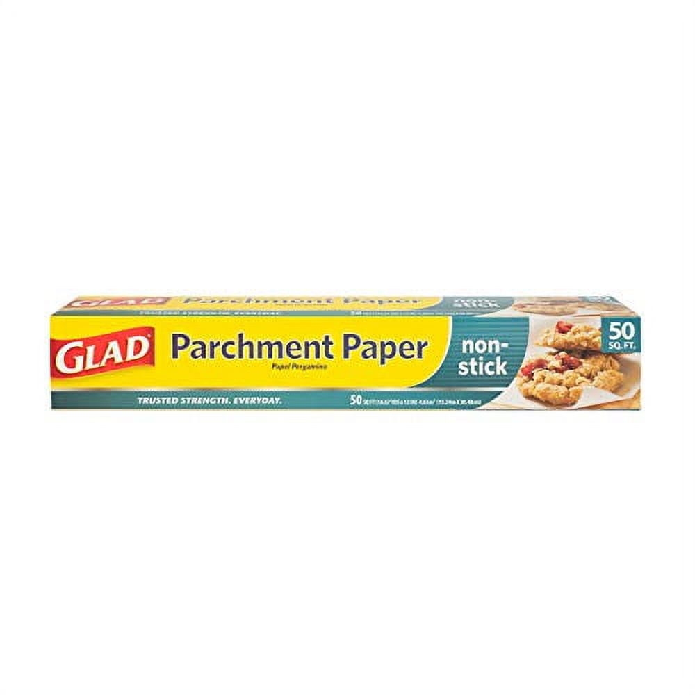 Glad Pre-Cut Parchment Paper for Baking | Pre-Cut Baking Paper, White  Parchment Paper for Baking, Food Prep, Food Storage, and Everyday Use | 25  Count