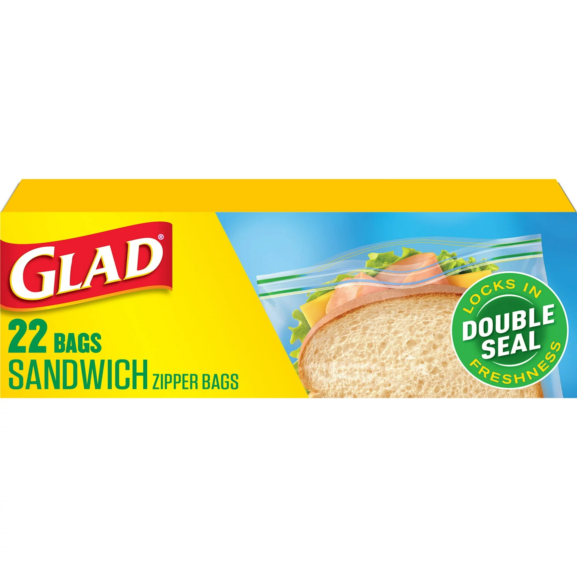 Glad Sandwich Bags and Brown Paper Lunch Bags Food Storage Bundle for