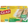 thumbnail image 1 of Glad Sandwich Zipper Bags, 100 count, 1 of 5