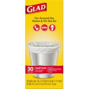 Glad Small Trash Bags, 4 Gallon, 30 Bags (Twist Tie)
